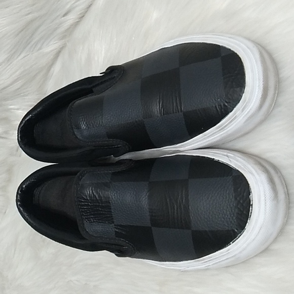 Like New Unisex Checkered Vans Shoes Sz.8 Womens Sz.9.5 Worn 1 or 2x Max - Picture 2 of 14
